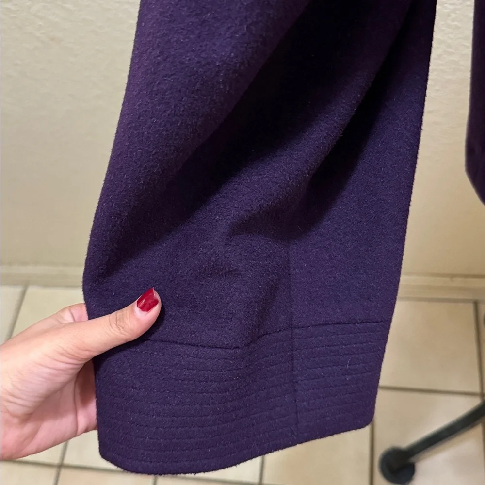 Alfani Purple Pea Coat Size L - Picture 4 of 8